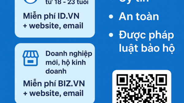 Thông báo: Triển khai Chương trình hỗ trợ đăng ký tên miền quốc gia “.vn”