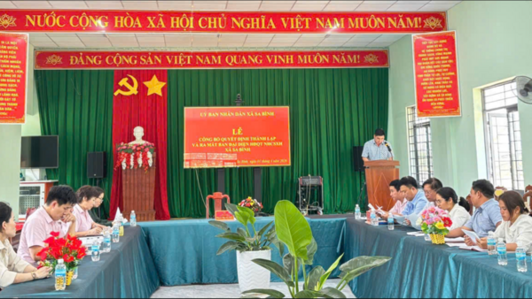 LỄ CÔNG BỐ QUYẾT ĐỊNH THÀNH LẬP VÀ RA MẮT BAN ĐẠI DIỆN HĐQT NGÂN HÀNG CHÍNH SÁCH XÃ HỘI XÃ SA BÌNH